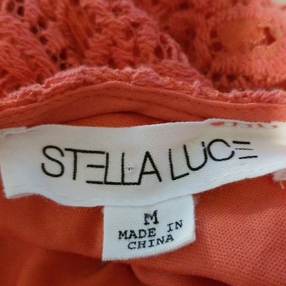 Stella Luce crocheted overlay dress size M - Picture 5 of 7